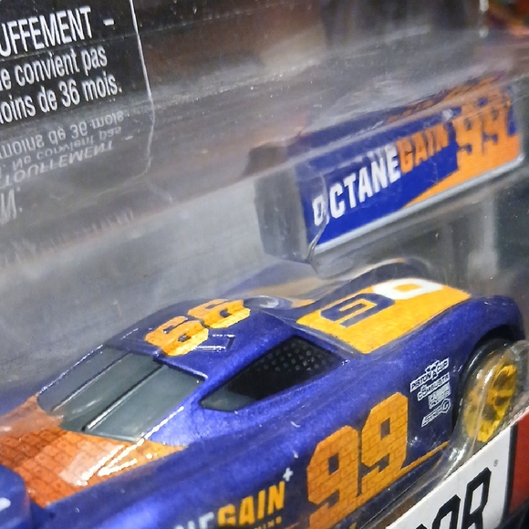 Mattel Cars NASCAR Danny Swervez Car - Blue and Yellow - Picture 4 of 6